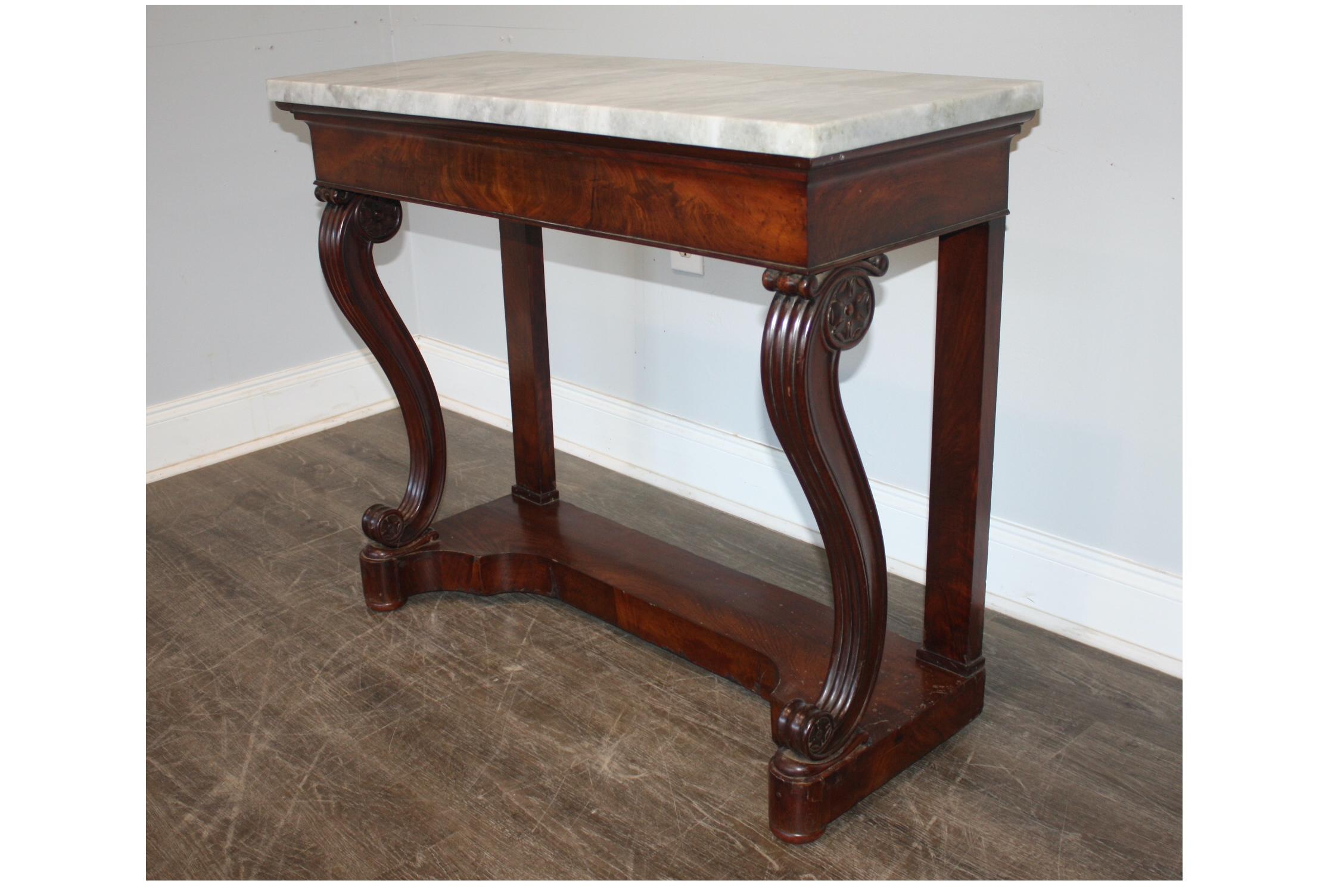 Marble French 19th Century Console For Sale