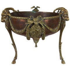 French 19th Century Copper and Brass Jardinière