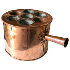 French 19th Century Copper Baby Bottle Warmer