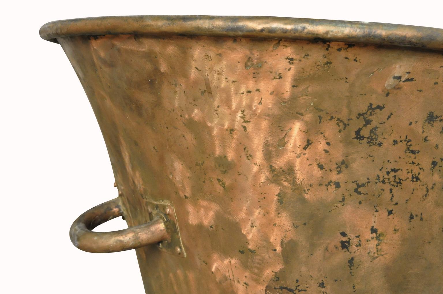 Kupfer-Badwanne aus dem 19. Jahrhundert im Zustand „Gut“ im Angebot in Atlanta, GA