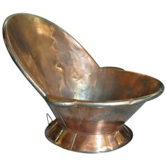 Antique French 19th Century Copper Bathtub