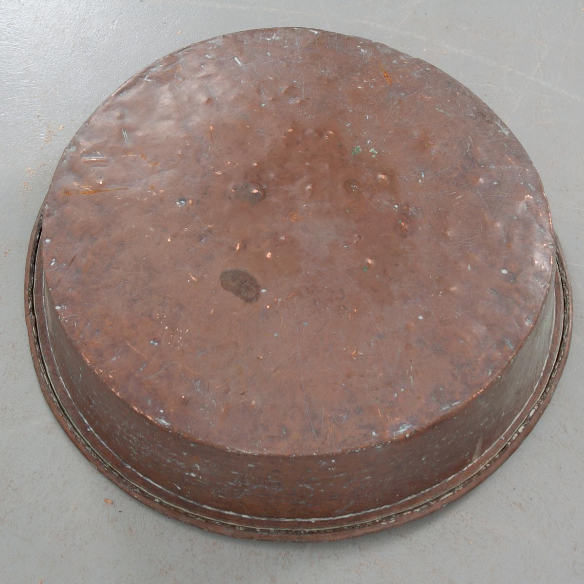 French 19th Century Copper Curd Pan For Sale 2
