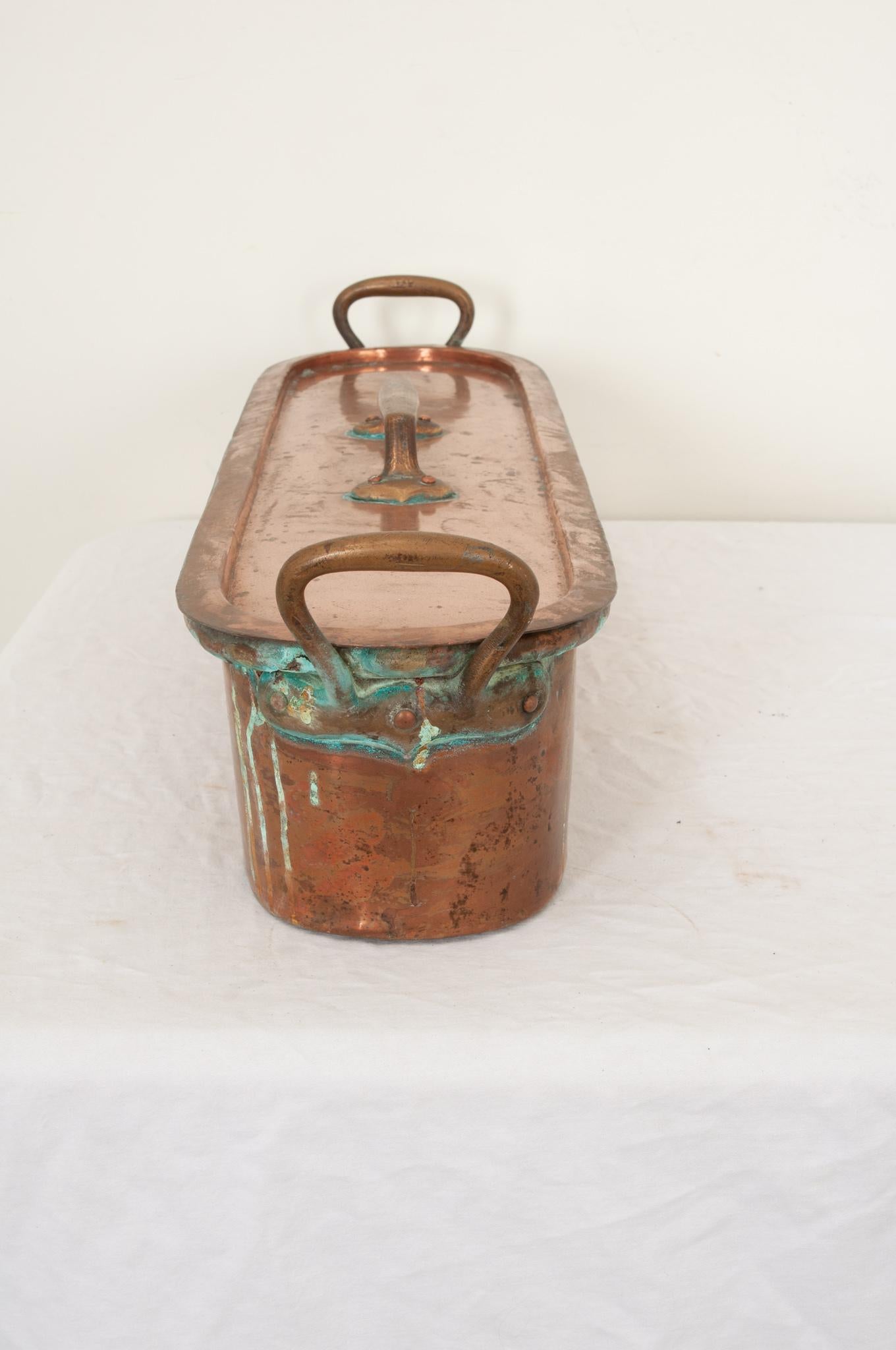 French 19th Century Copper Fish Kettle For Sale 4