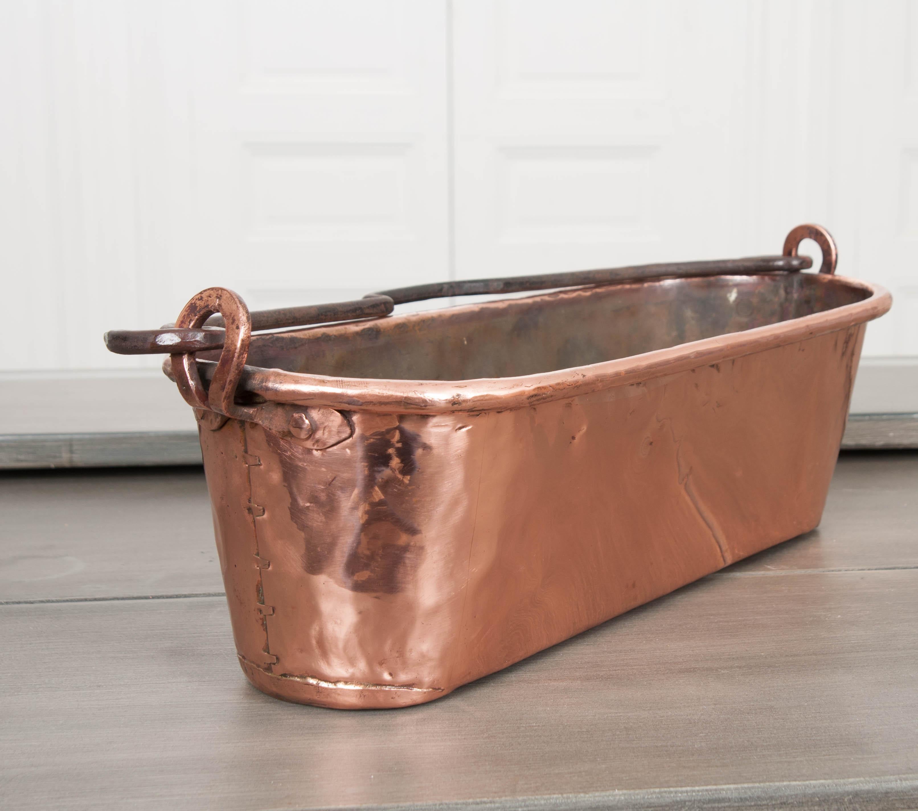 Hand-Crafted French 19th Century Copper Fish Kettle, or Poisonierre