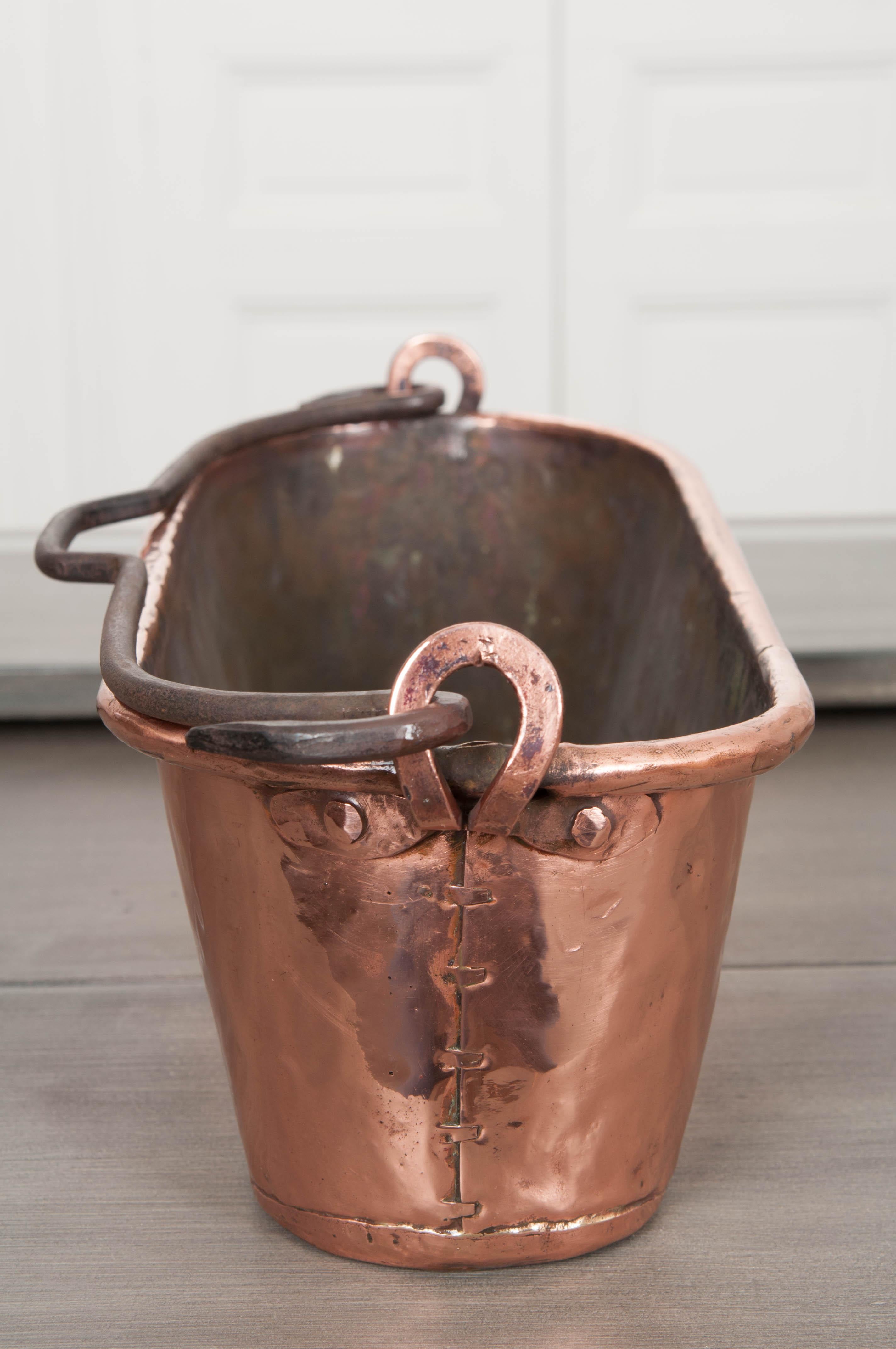 Mid-19th Century French 19th Century Copper Fish Kettle, or Poisonierre