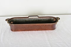 French 19th Century Copper Fish Kettle & Strainer