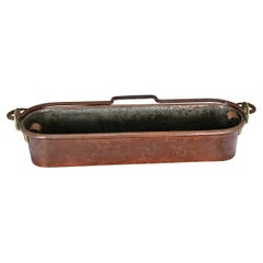 French 19th Century Copper Fish Kettle & Strainer