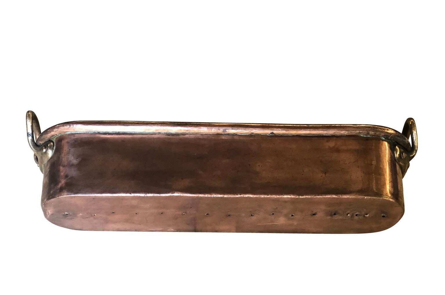 French 19th Century Copper Fish Pan 7