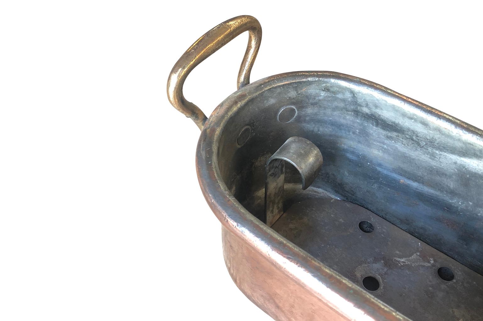 French 19th Century Copper Fish Pan 3