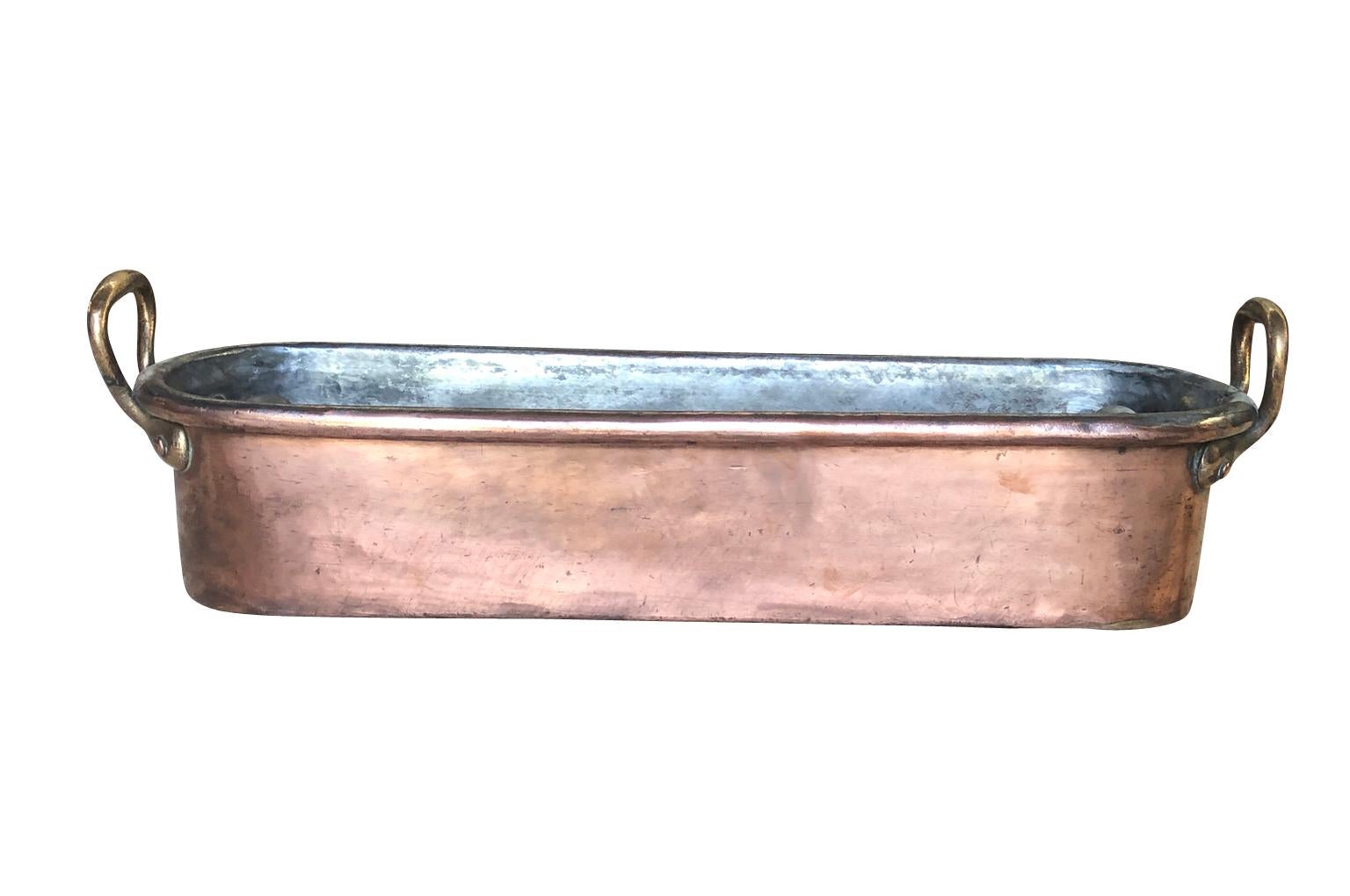 French 19th Century Copper Fish Pan 5