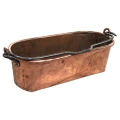 Antique French 19th Century Copper Fish Pan