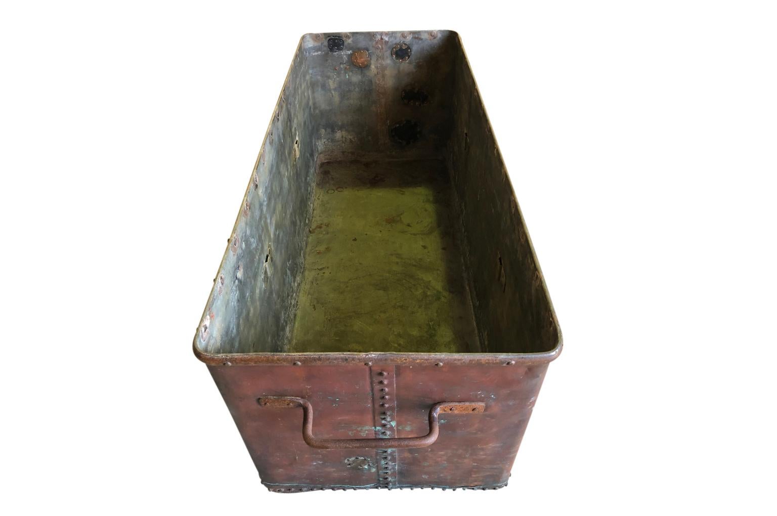 French 19th Century Copper Trough - Tub For Sale 3