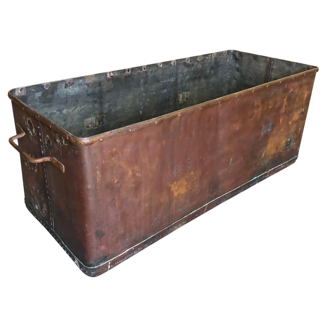 French 19th Century Copper Trough - Tub