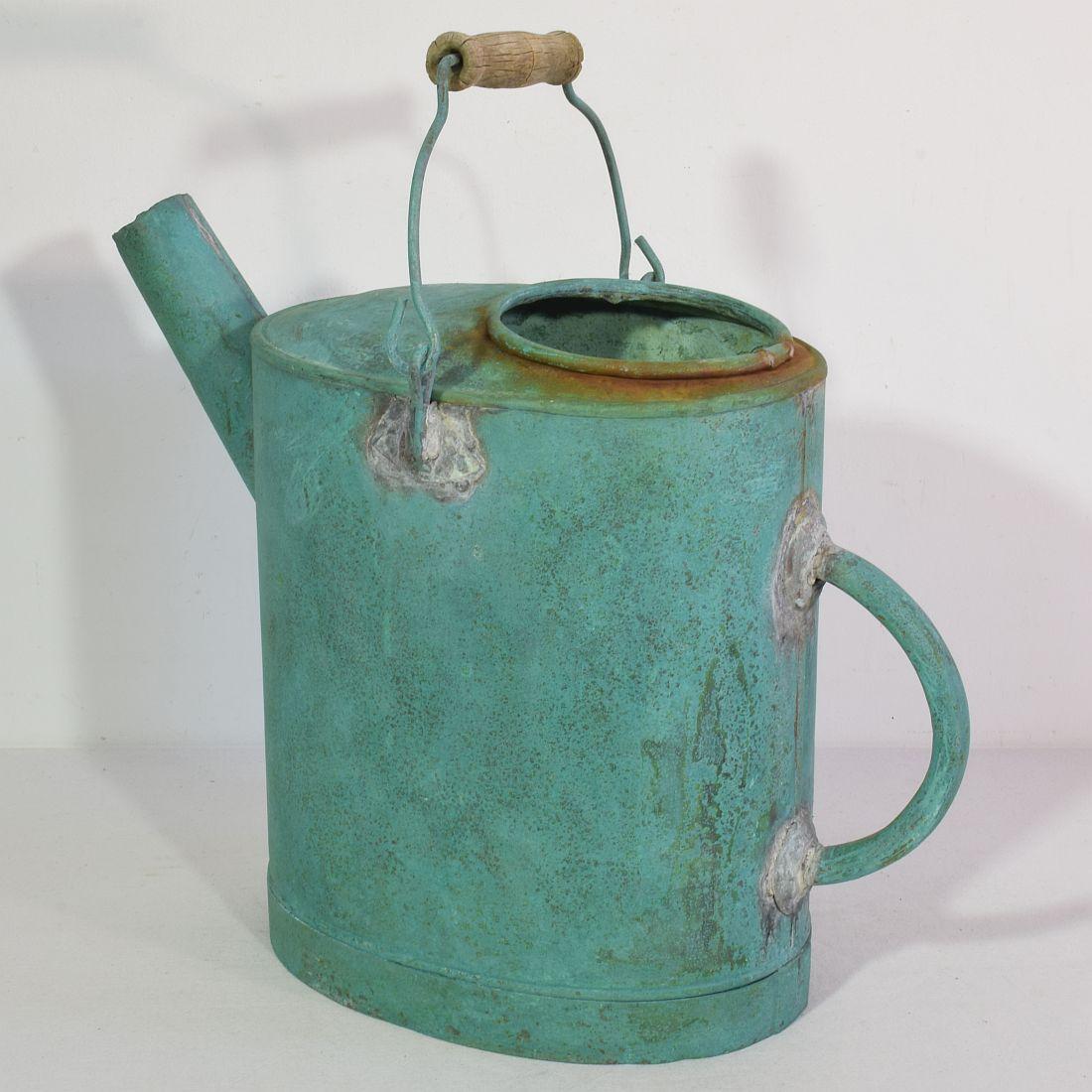 French Provincial French 19th Century Copper Watering Can For Sale