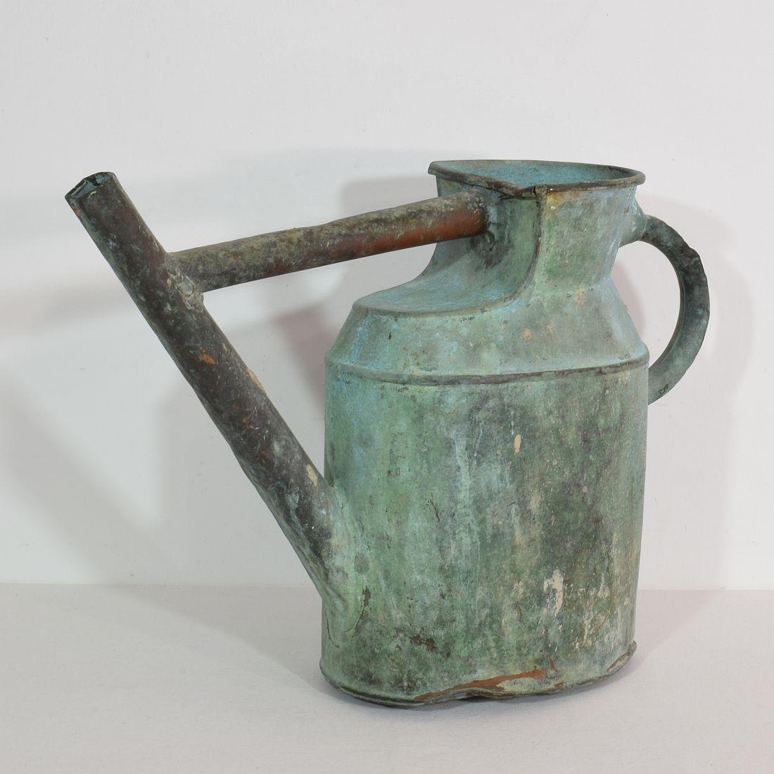 French 19th Century Copper Watering Can 1
