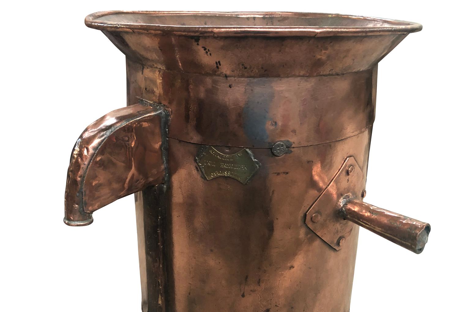 French 19th Century Copper Wine Measure In Good Condition In Atlanta, GA