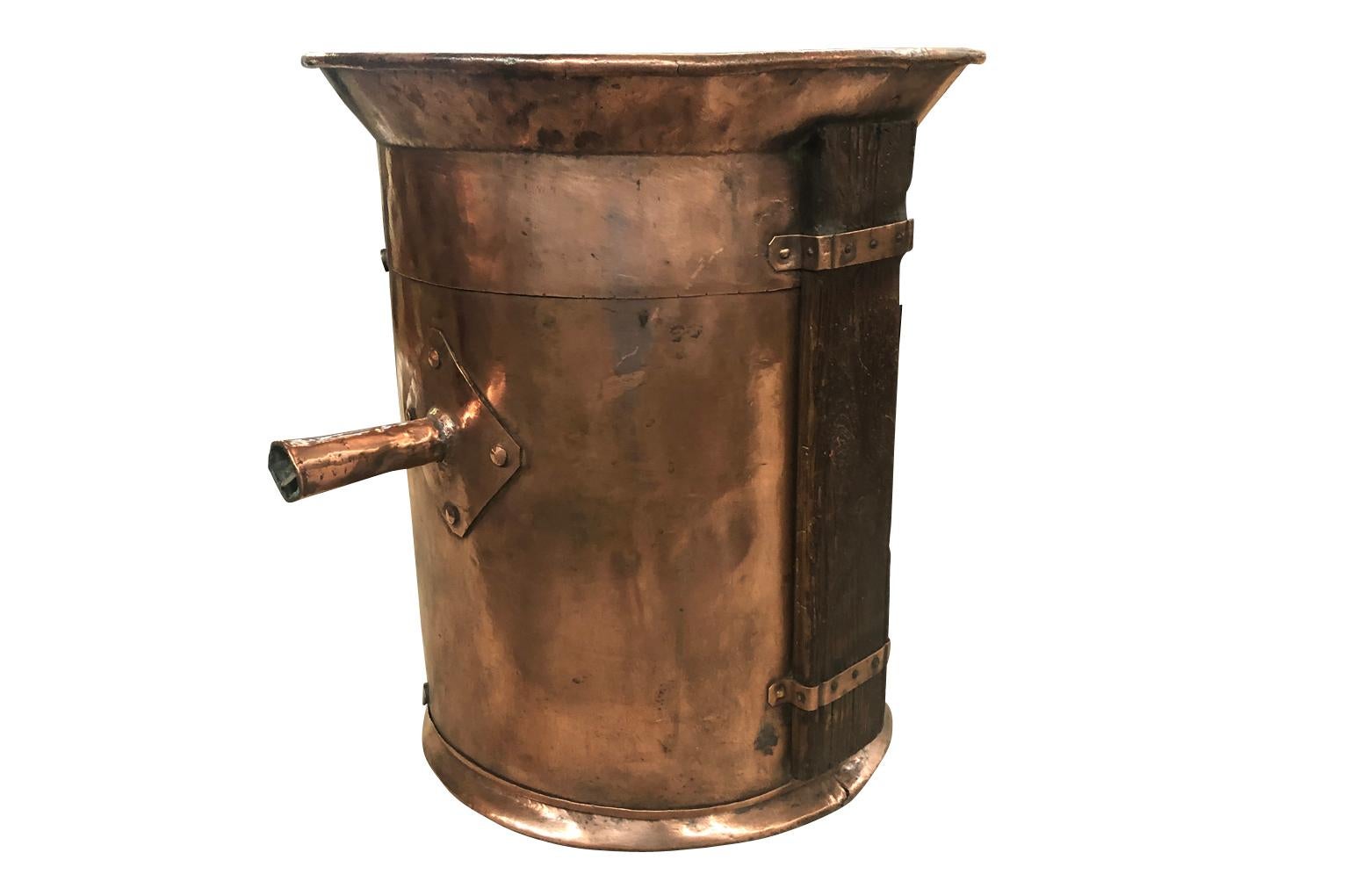 French 19th Century Copper Wine Measure 1