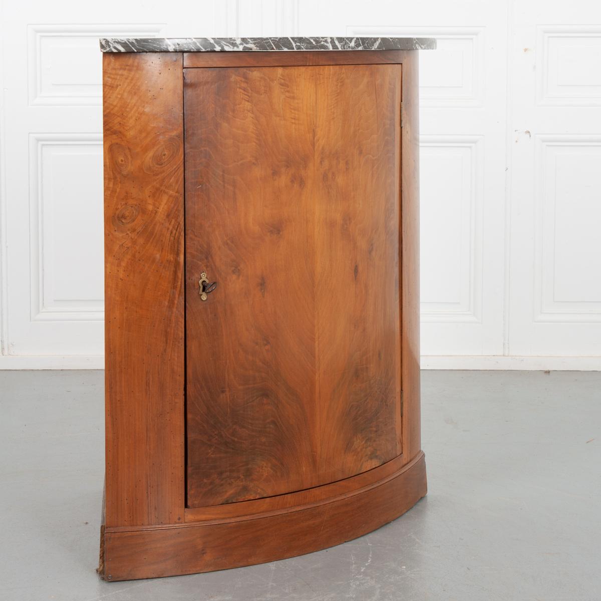 Marble French 19th Century Corner Cabinet