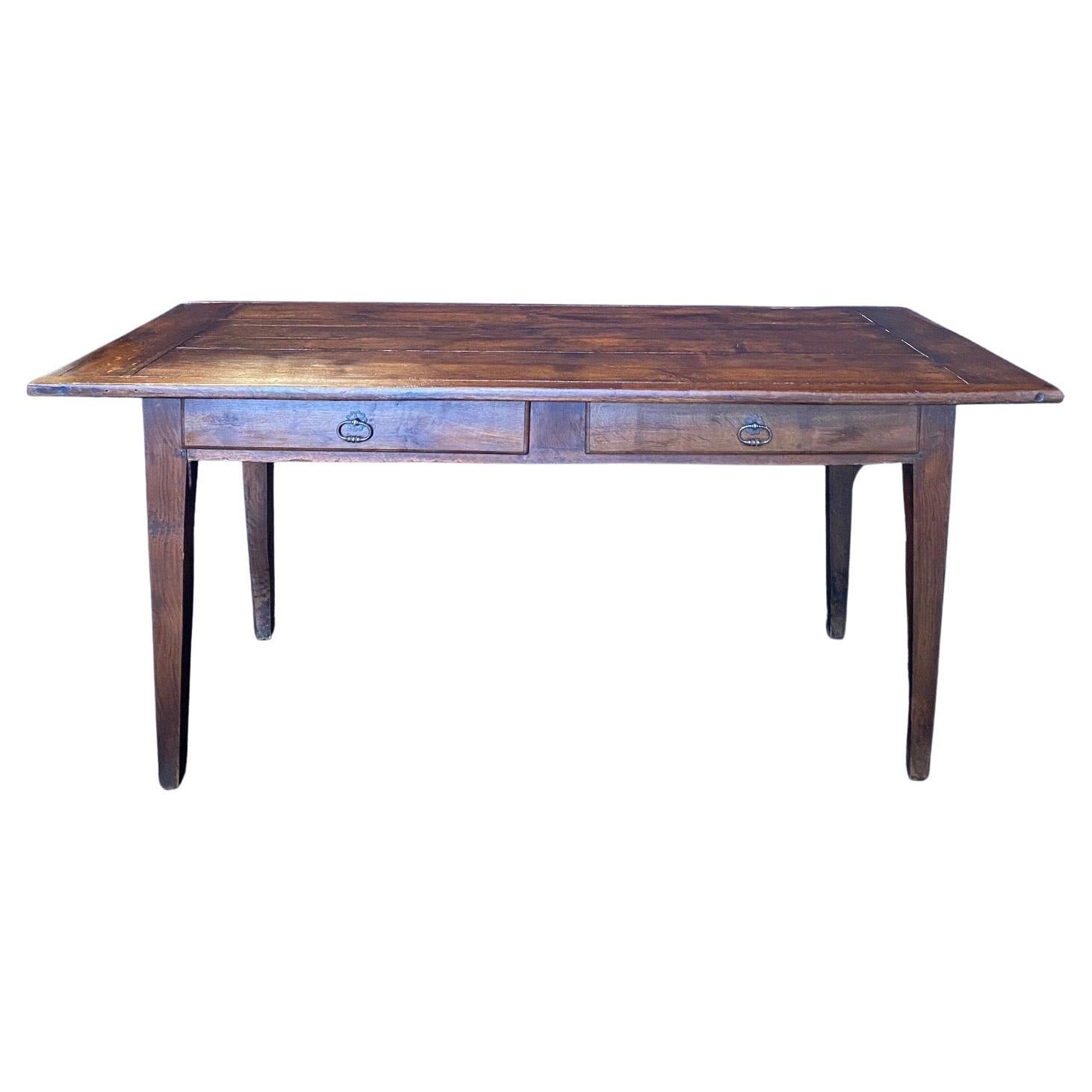 French 19th Century Country Farmhouse Dining Table from Provence