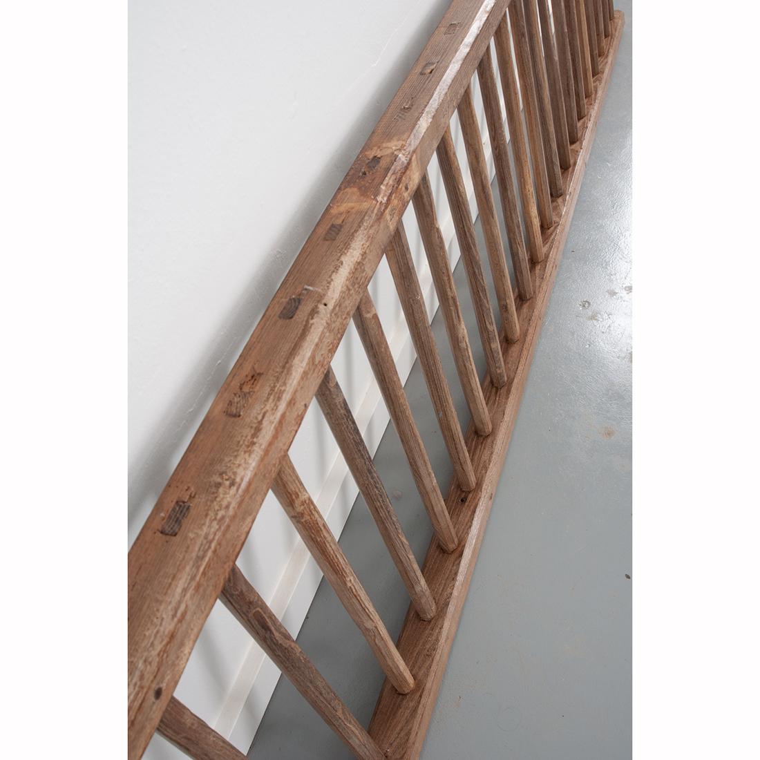 French 19th Century Country Oak Ladder 2