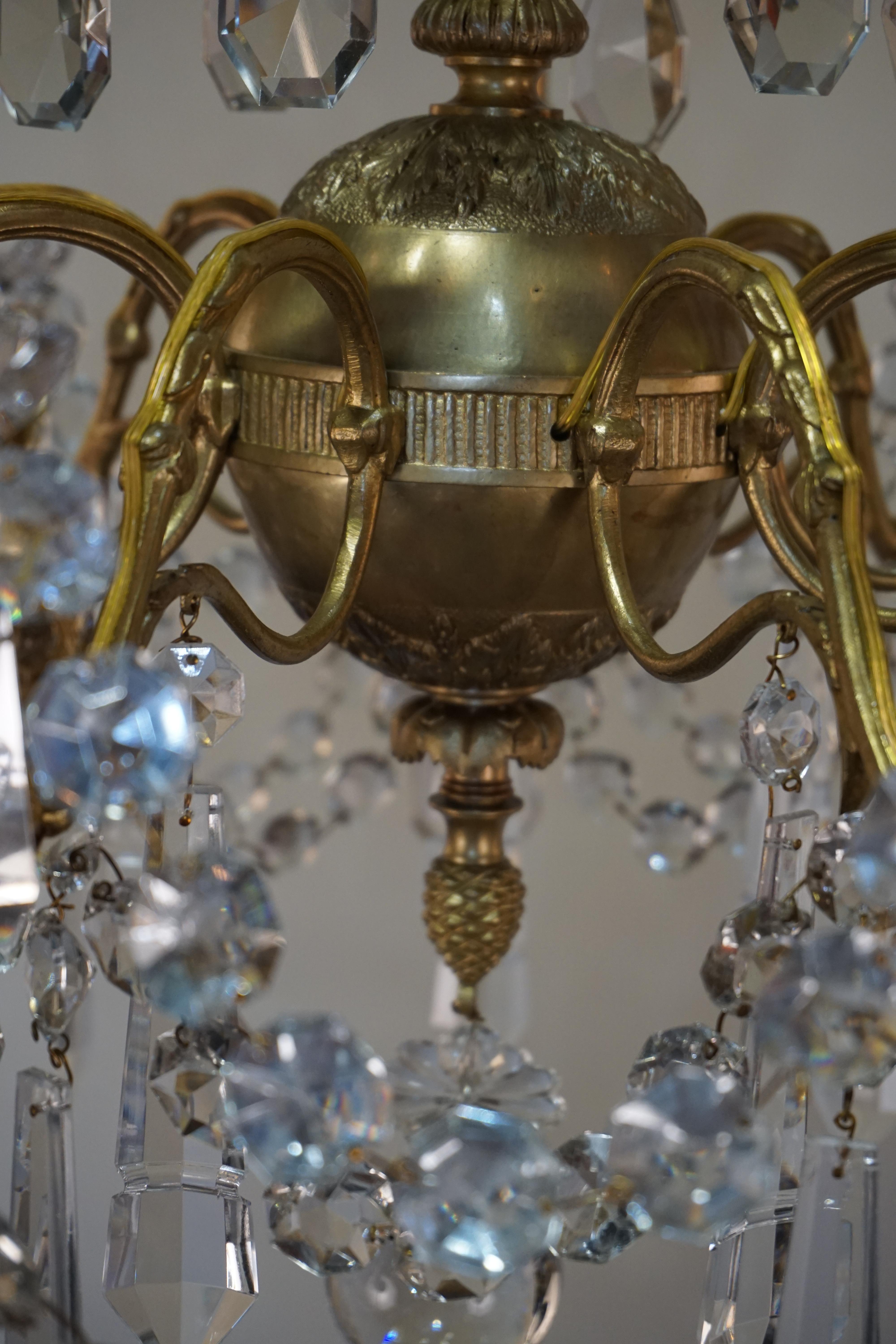 French 19th Century Crystal Chandelier by Portieux 5
