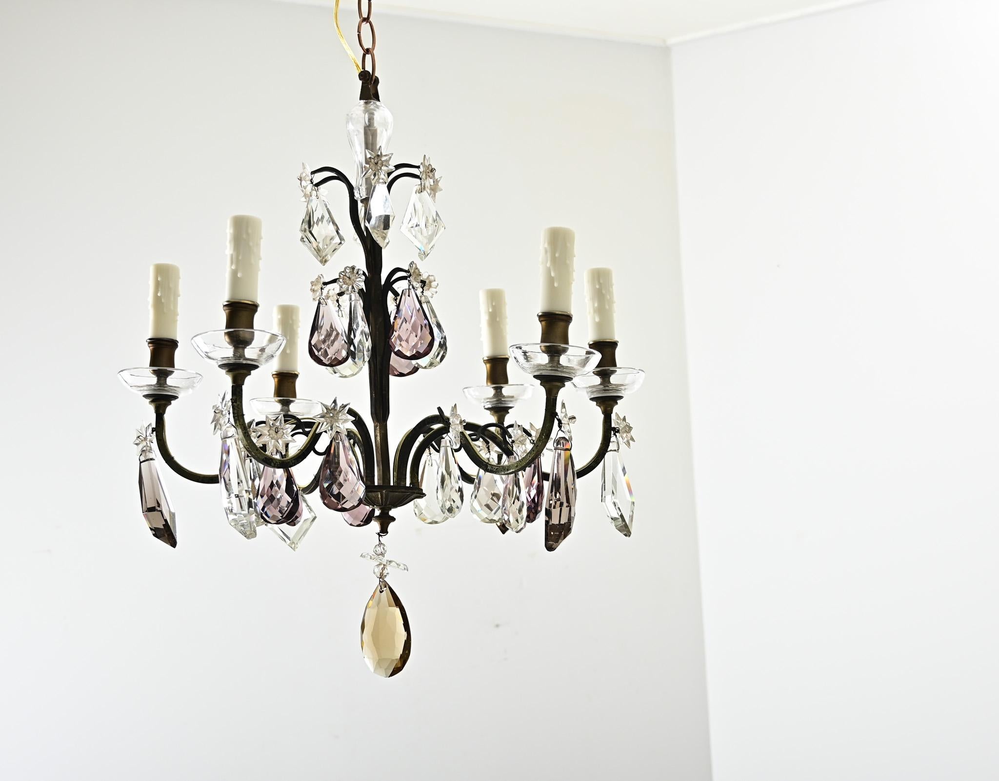 Lustre français en cristal du 19ème siècle en vente 3
