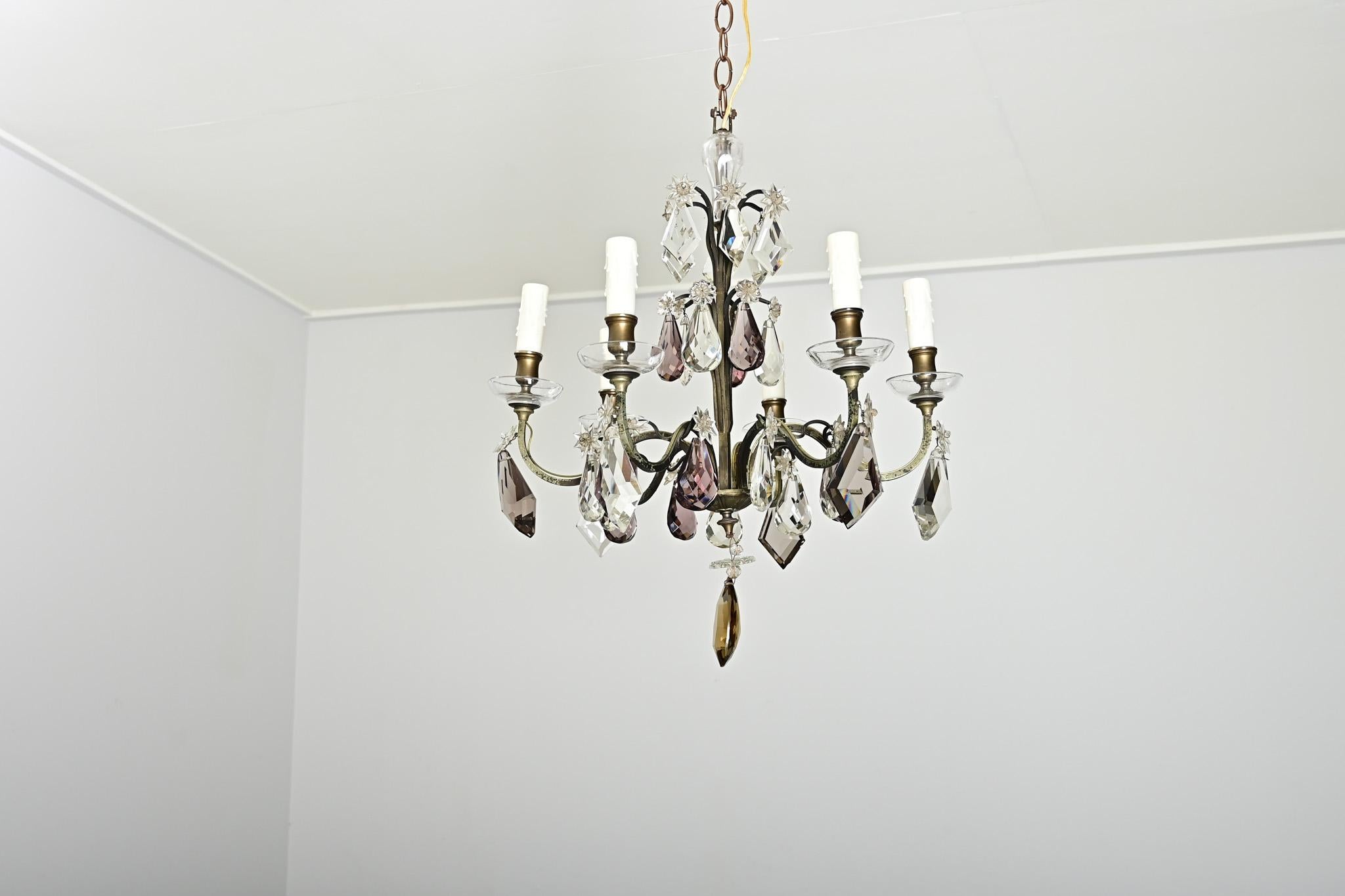 Lustre français en cristal du 19ème siècle en vente 4