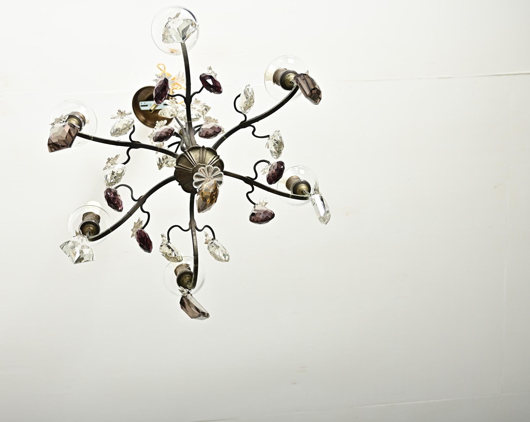 Lustre français en cristal du 19ème siècle en vente 5