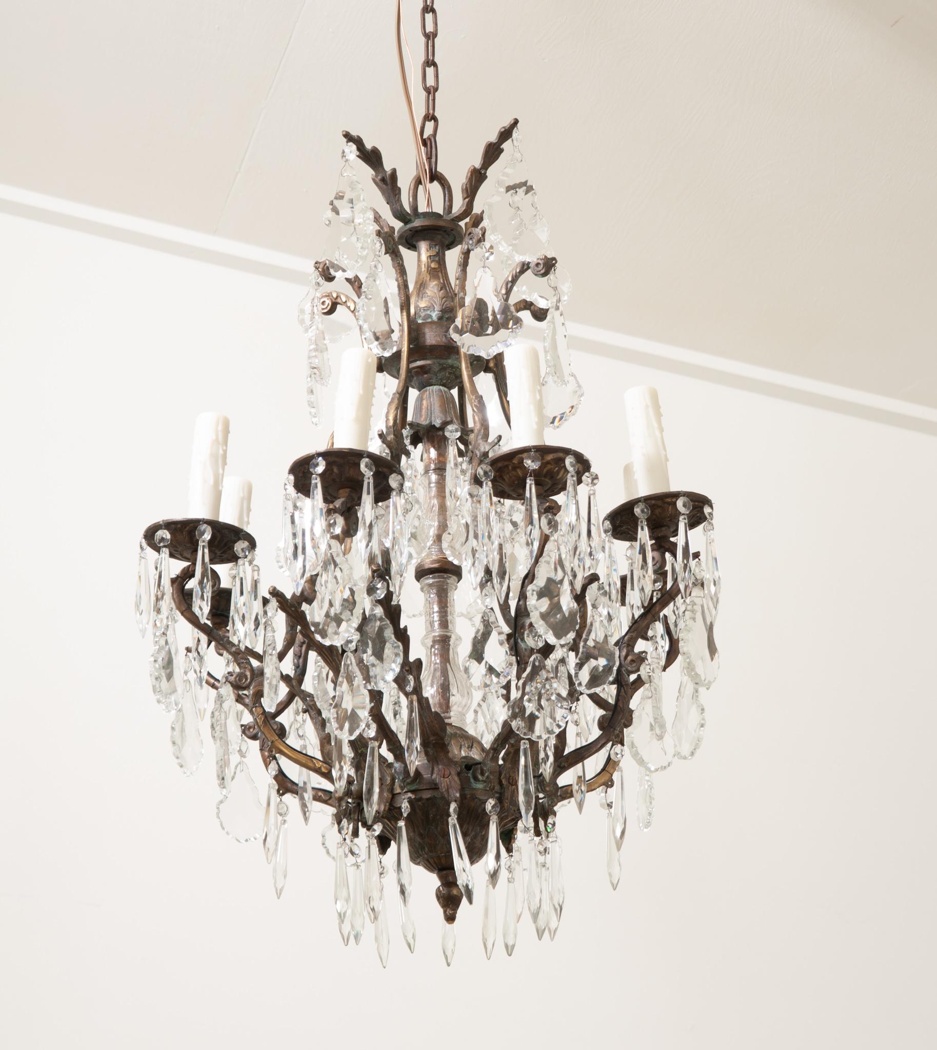 French 19th Century Crystal Chandelier For Sale 1