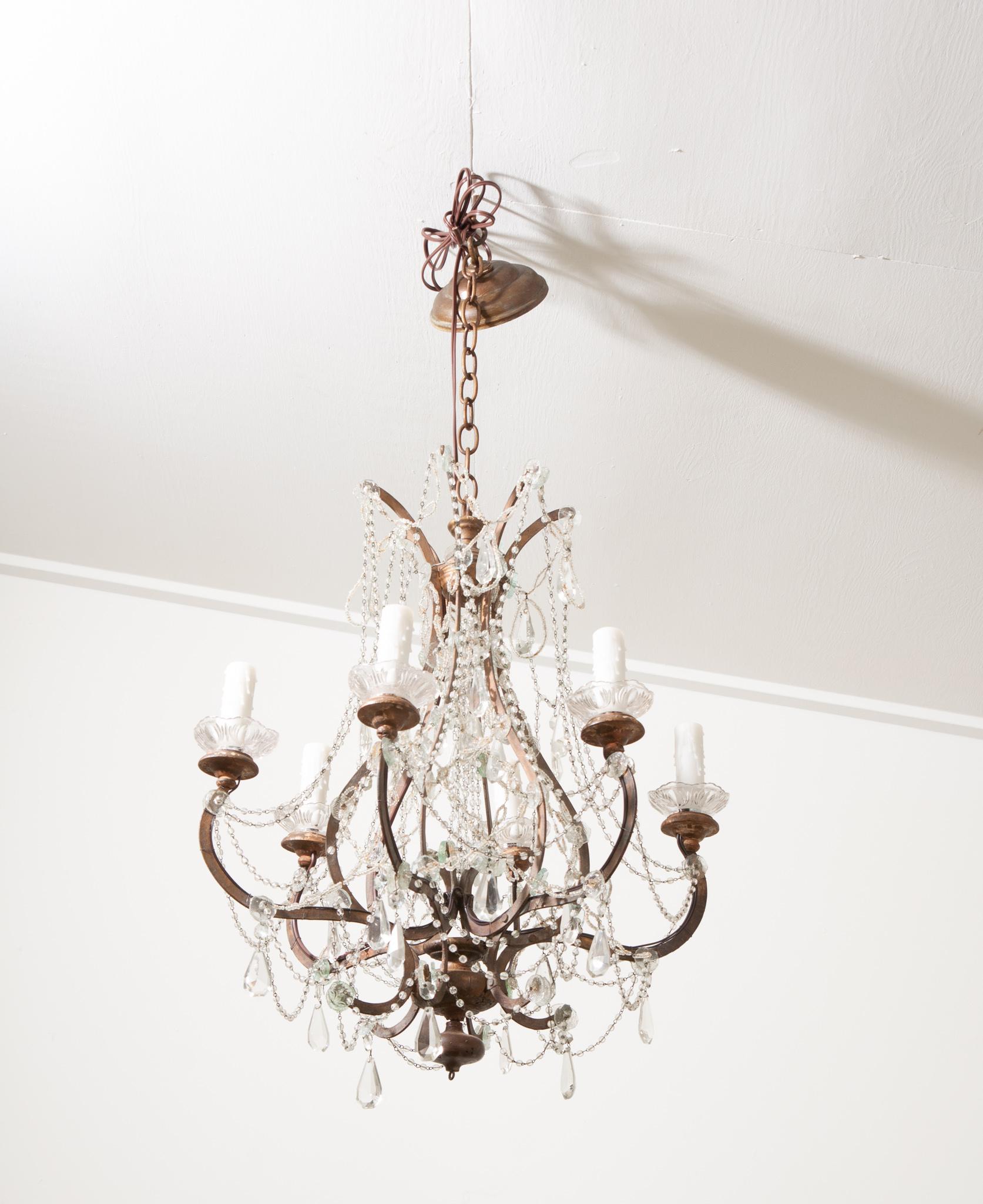 French 19th Century Crystal Chandelier For Sale 3