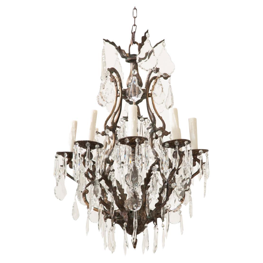 French 19th Century Crystal Chandelier For Sale