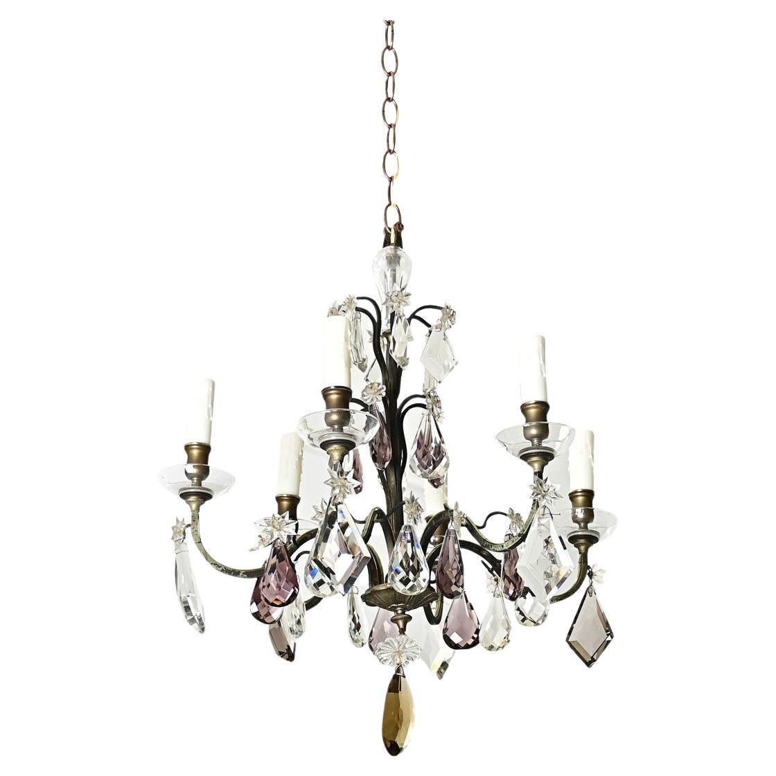 Lustre français en cristal du 19ème siècle en vente