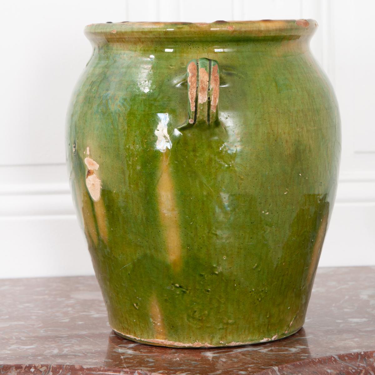 Other French 19th Century Dark Glazed Confit Jar