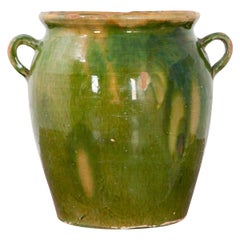 French 19th Century Dark Glazed Confit Jar