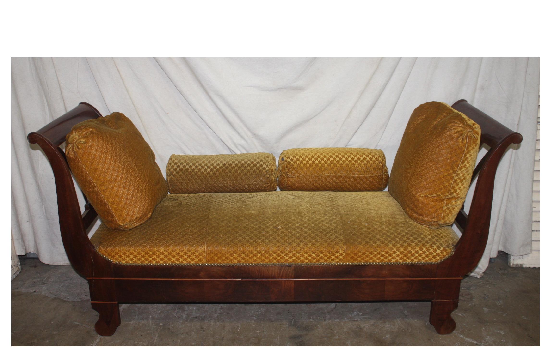 French 19th century daybed.