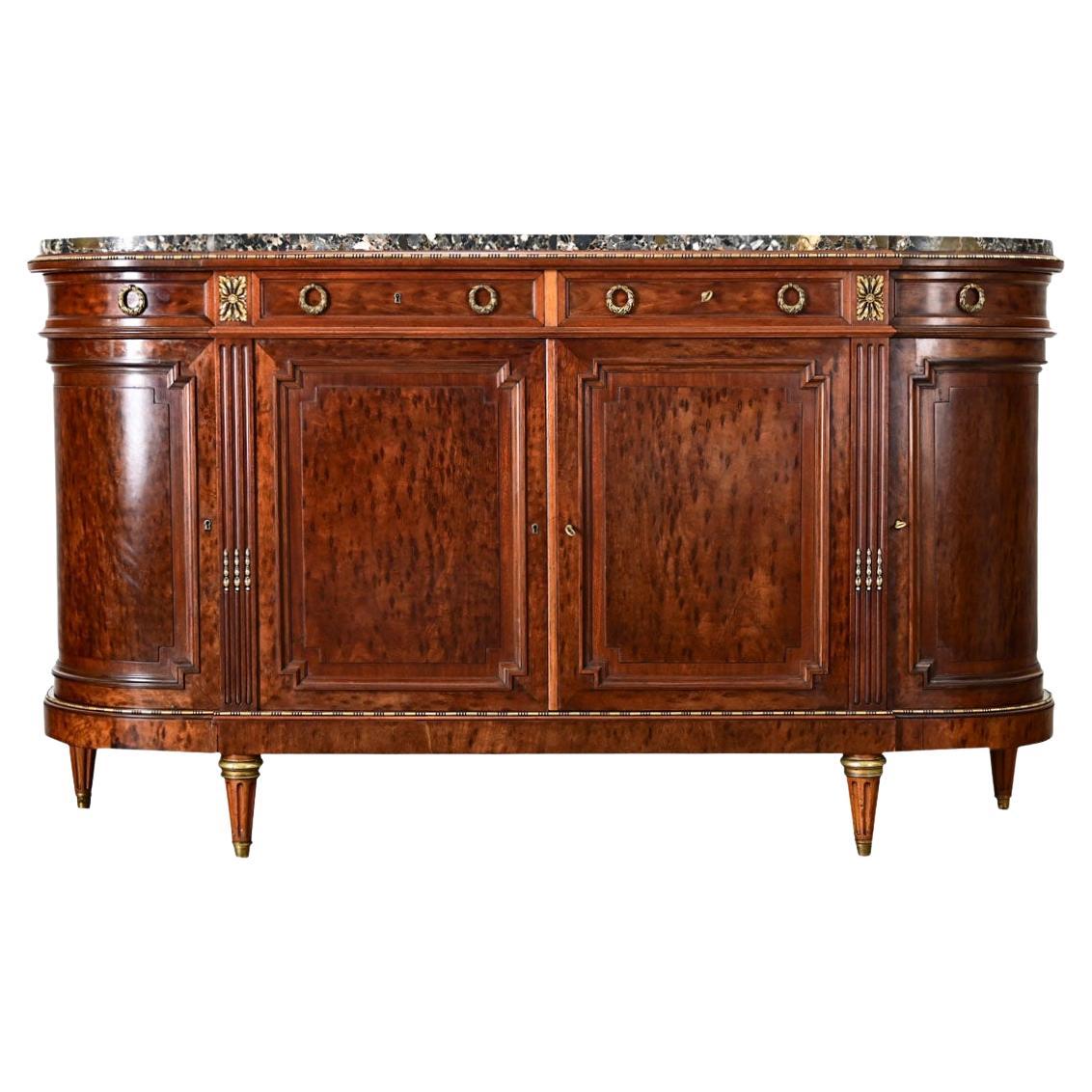 Enfilada francesa del siglo XIX estilo Luis XVI Demilune en venta