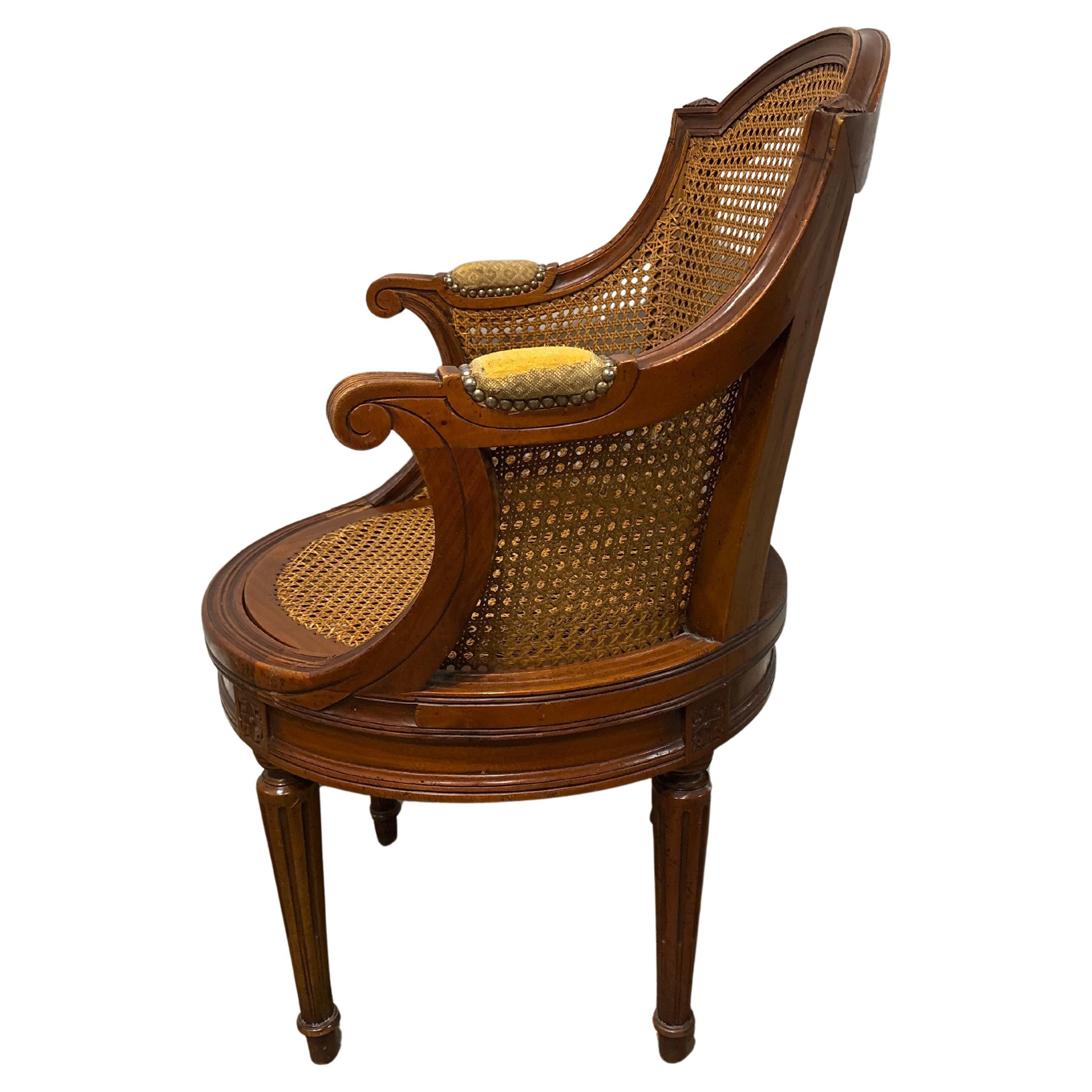 Sedia da scrivania francese del XIX secolo in vendita 1