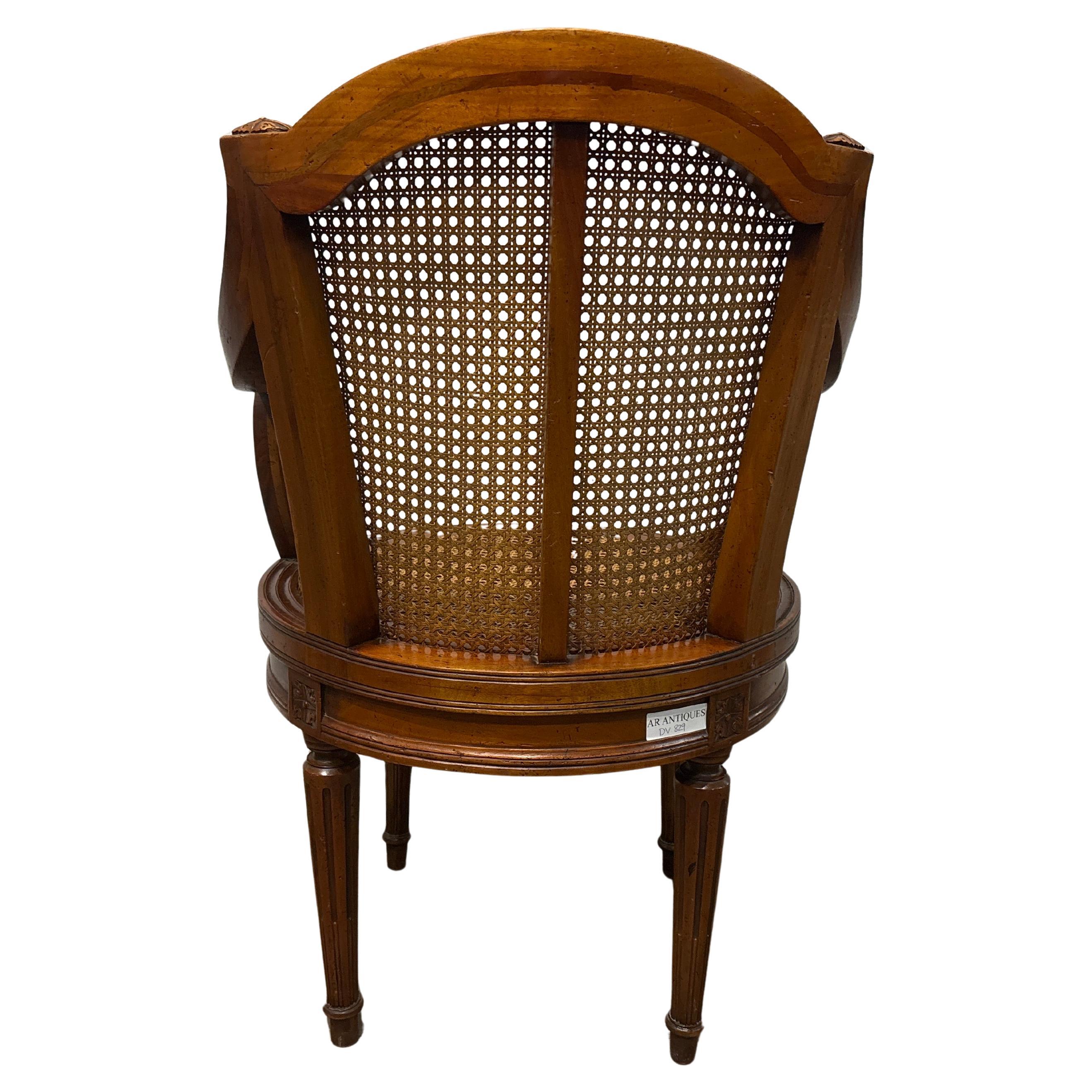 Sedia da scrivania francese del XIX secolo in vendita 2