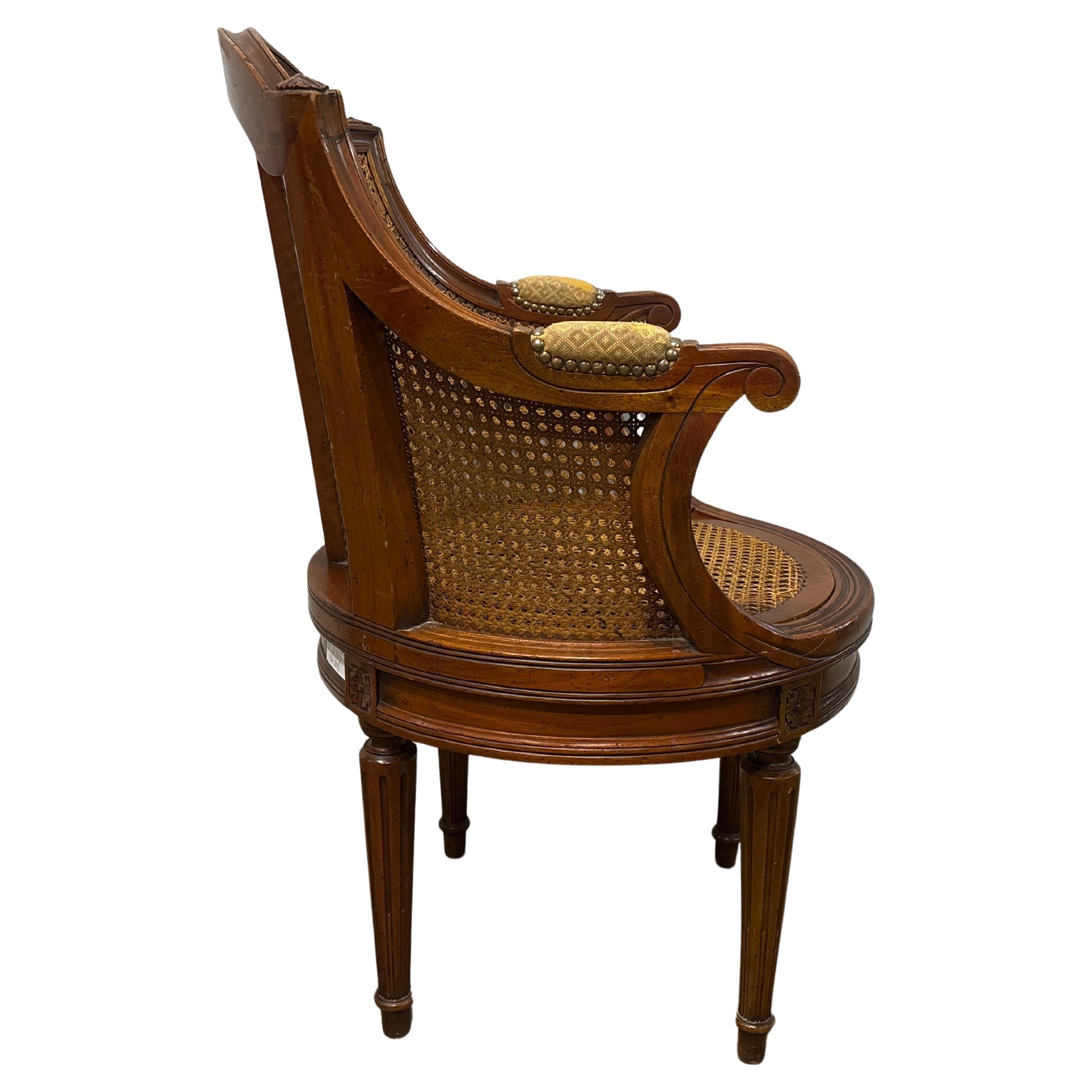 Sedia da scrivania francese del XIX secolo in vendita 3