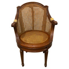 Sedia da scrivania francese del XIX secolo