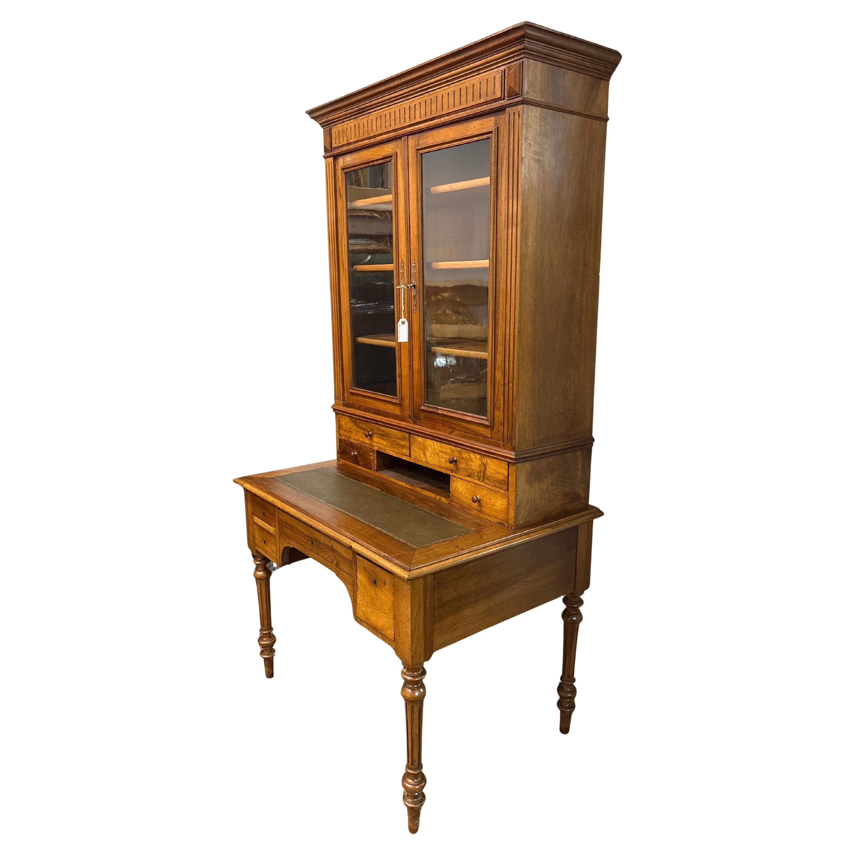 Französische Schreibtisch-Vitrine des 19. im Angebot 2
