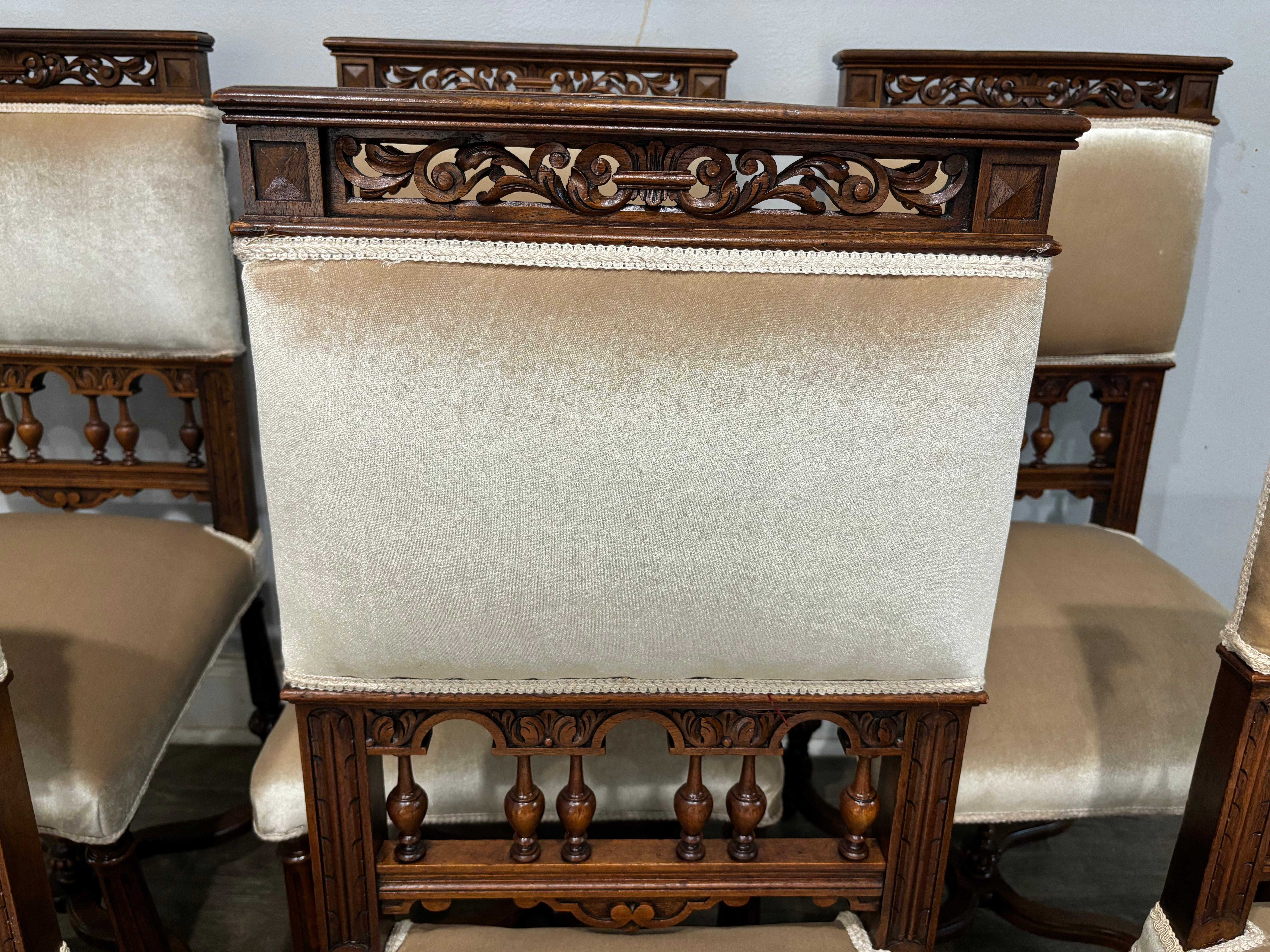 French 19th Century Dining Chairs In Good Condition For Sale In Stockbridge, GA