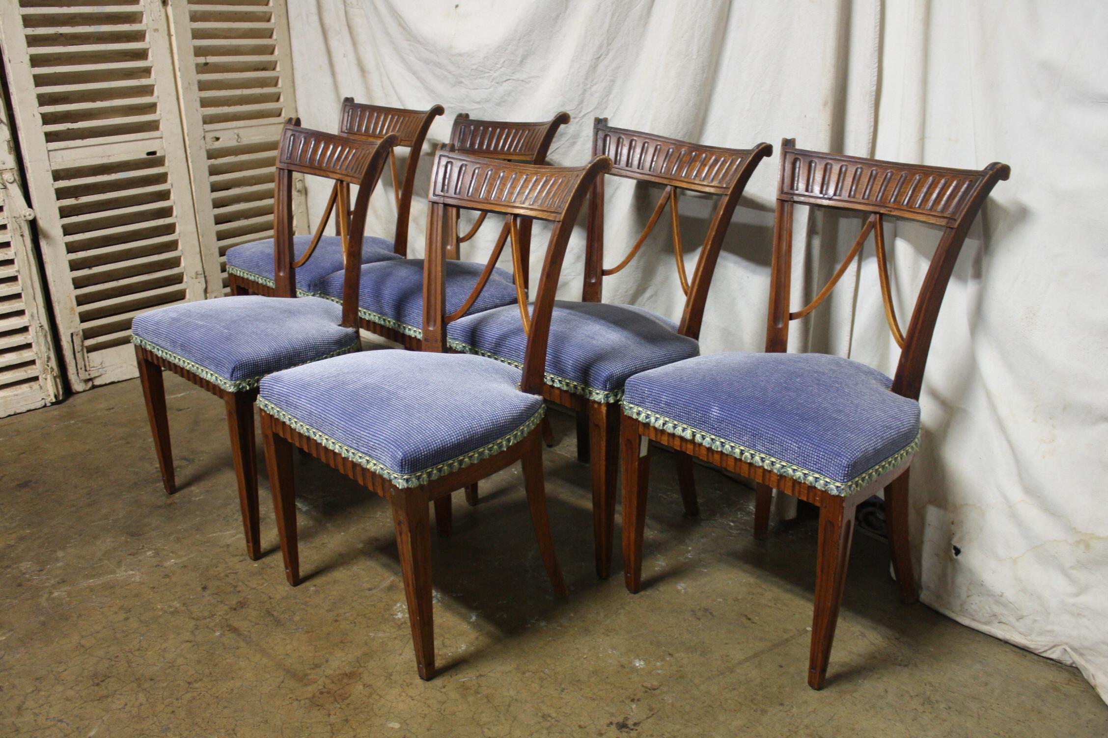Directoire French 19th Century Dining Room Chairs