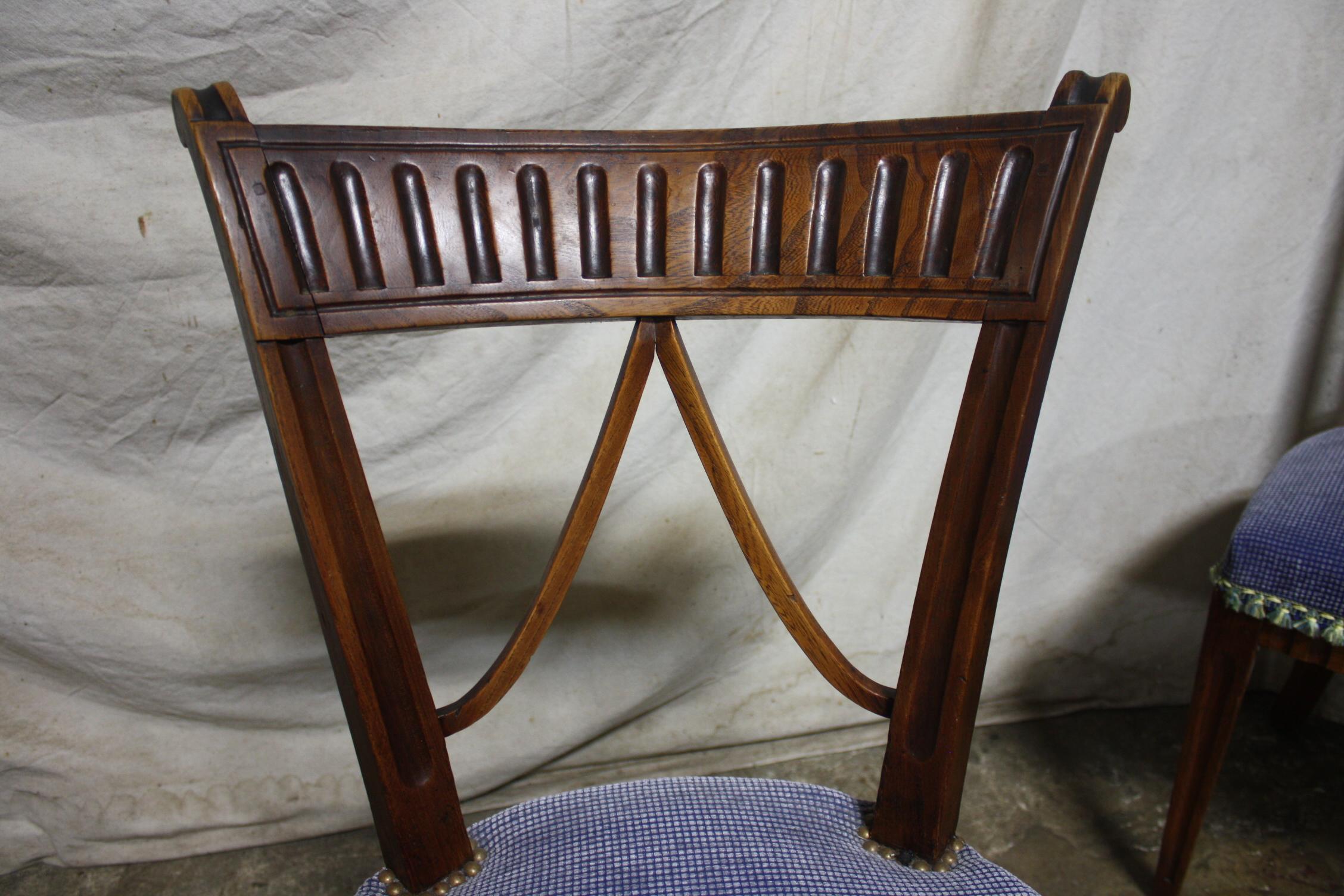 Walnut French 19th Century Dining Room Chairs