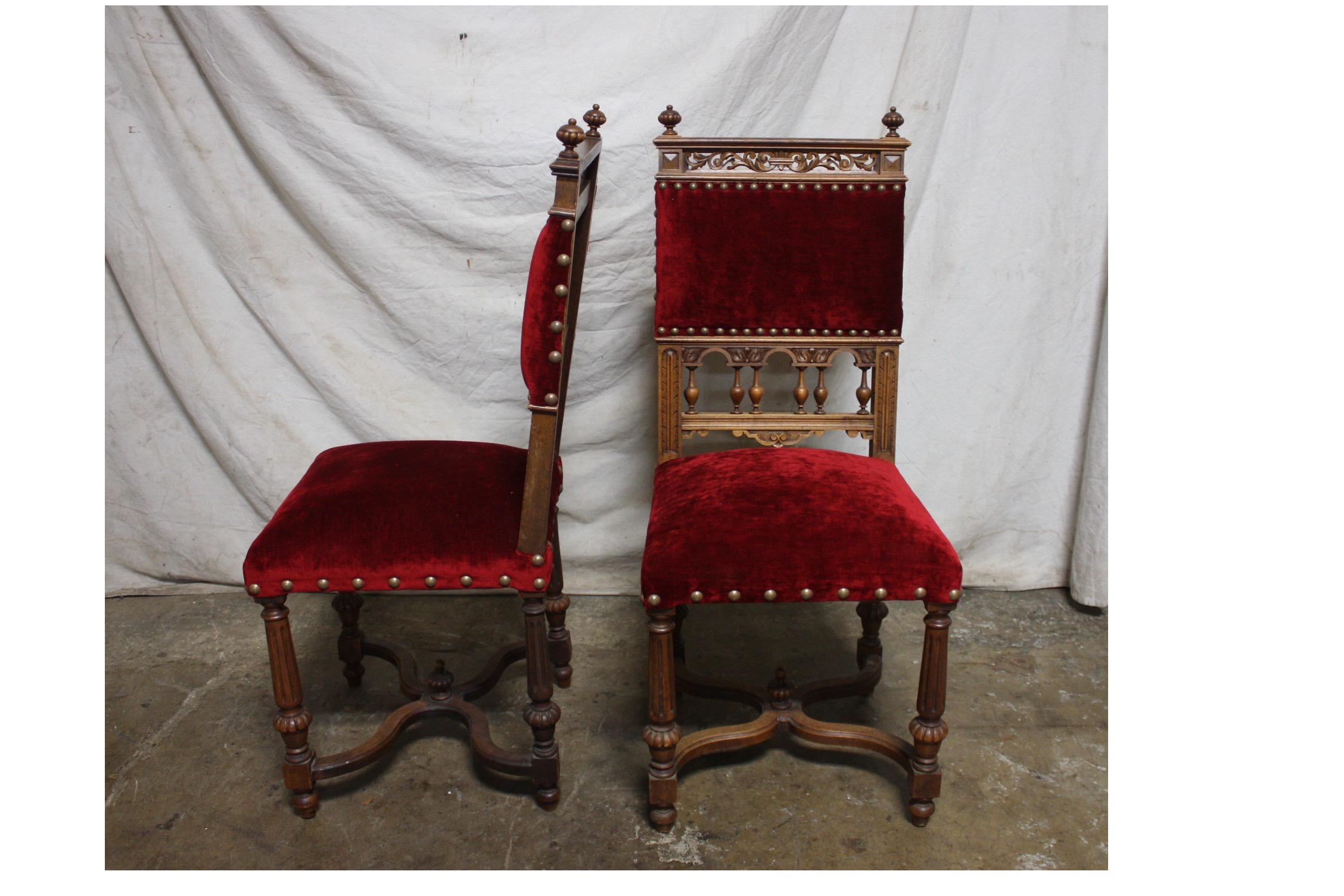 Chaises de salle à manger françaises du XIXe siècle en vente 1