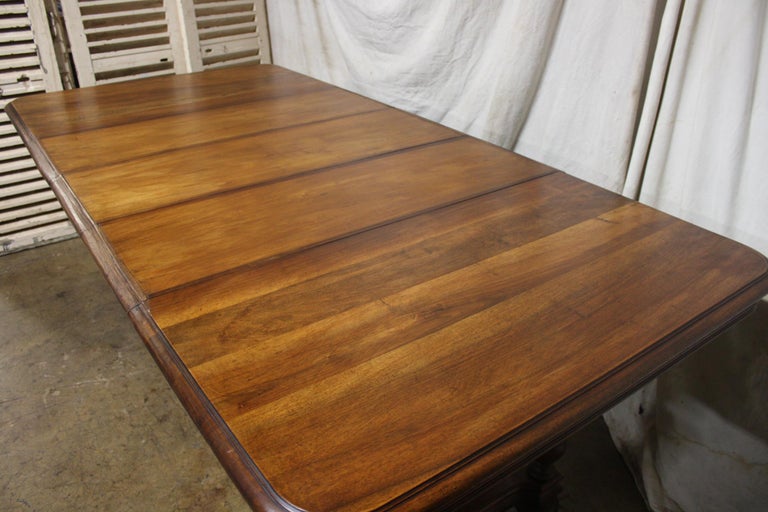 Walnut French 19th Century Dining Room Table For Sale