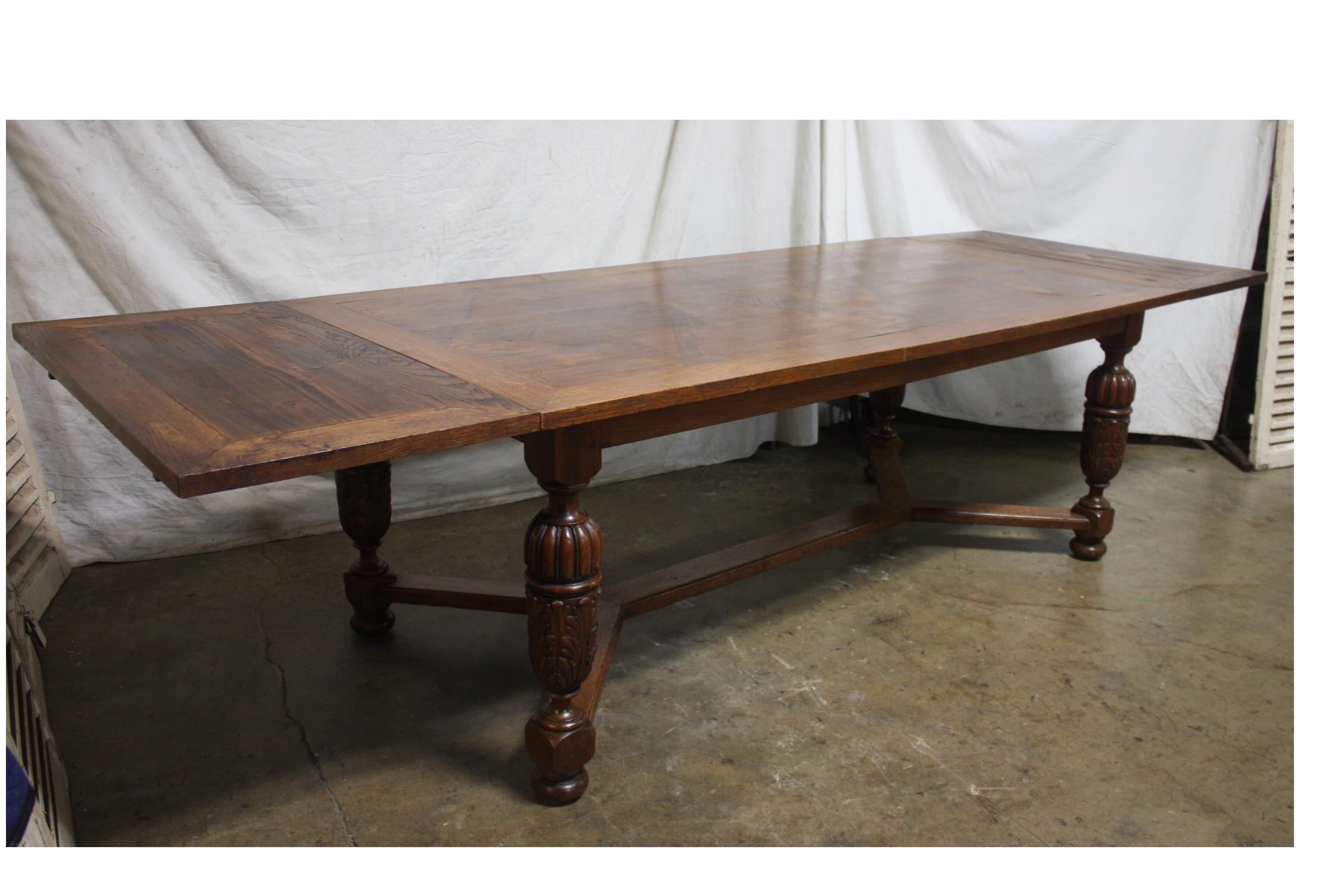 Parquetry French 19th Century Dining Table