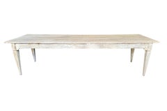 French 19th Century Dining Table In Oak