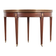 Table de jeu console de style Directoire française du XIXe siècle