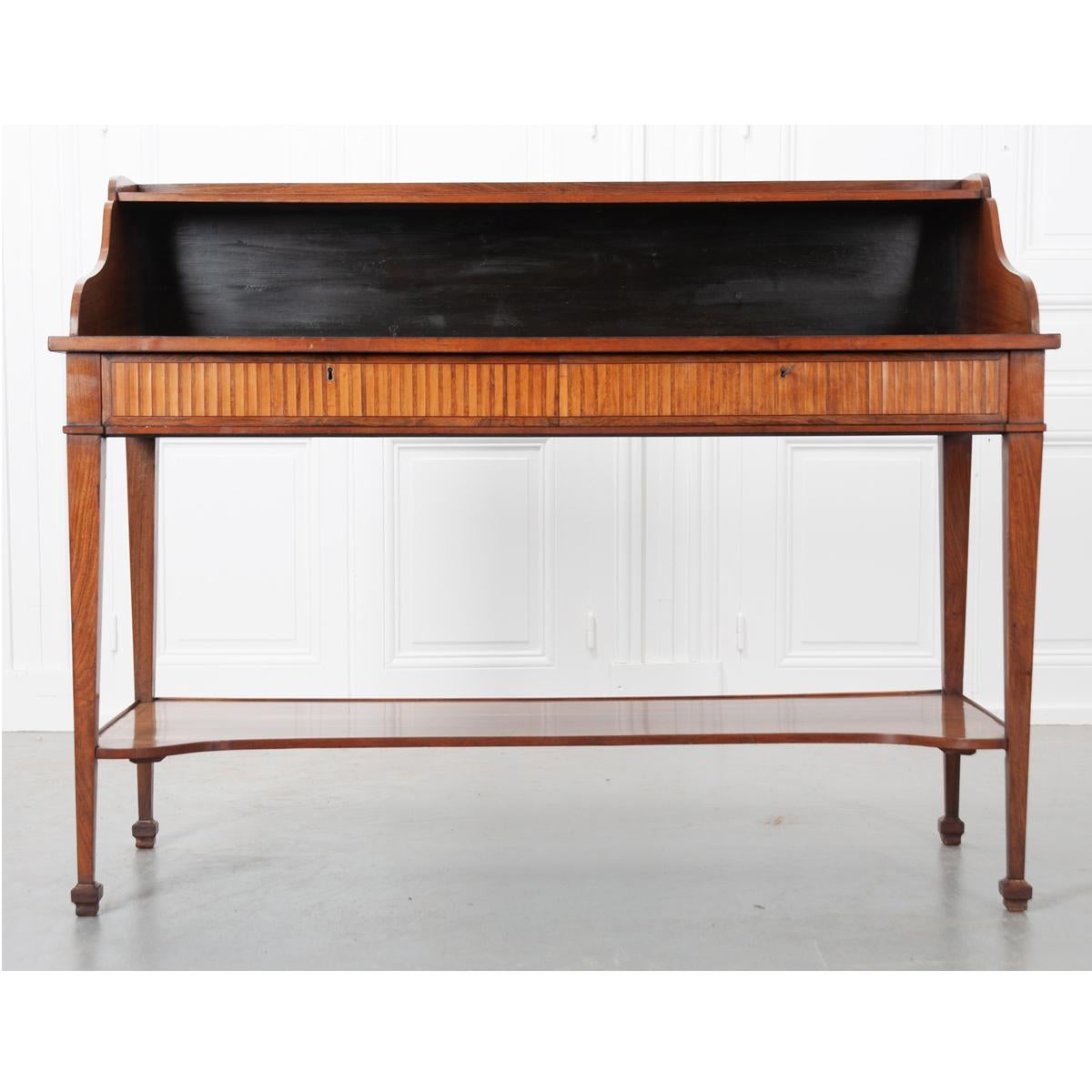 English 19th Century Mahogany Kingwood Desk For Sale 2